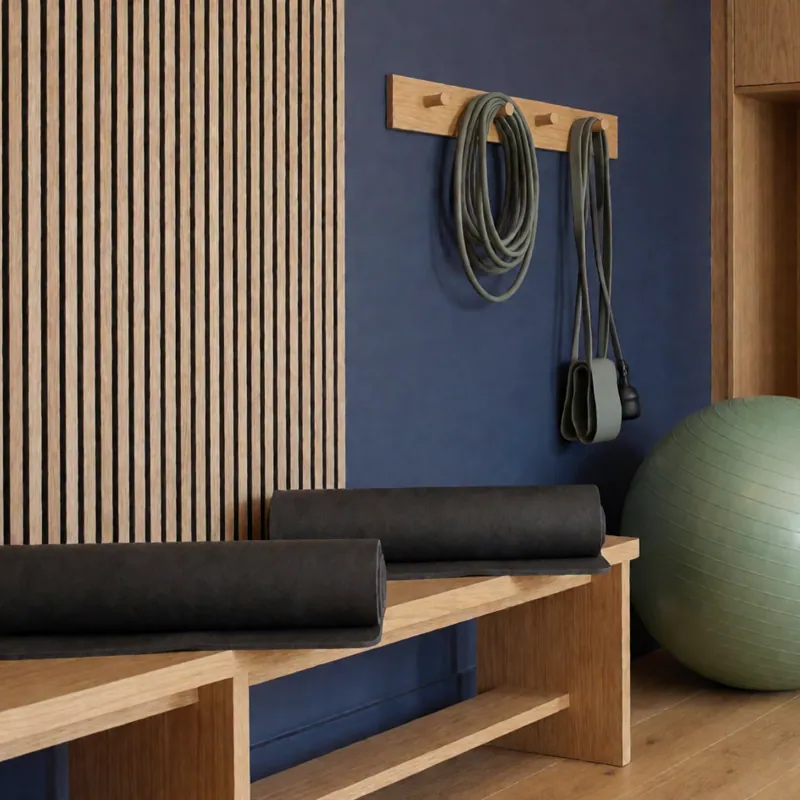 The rehabilitation floor, with mats, bands and rollers