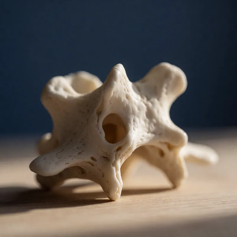 An anatomical vertebra at Woodside Chiropractor, Woodside NY